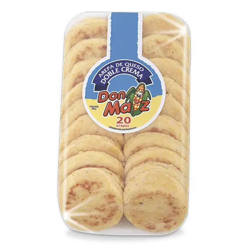 AREPA DON MAIZ QUESO DOBLE CREMA 500GEN20U