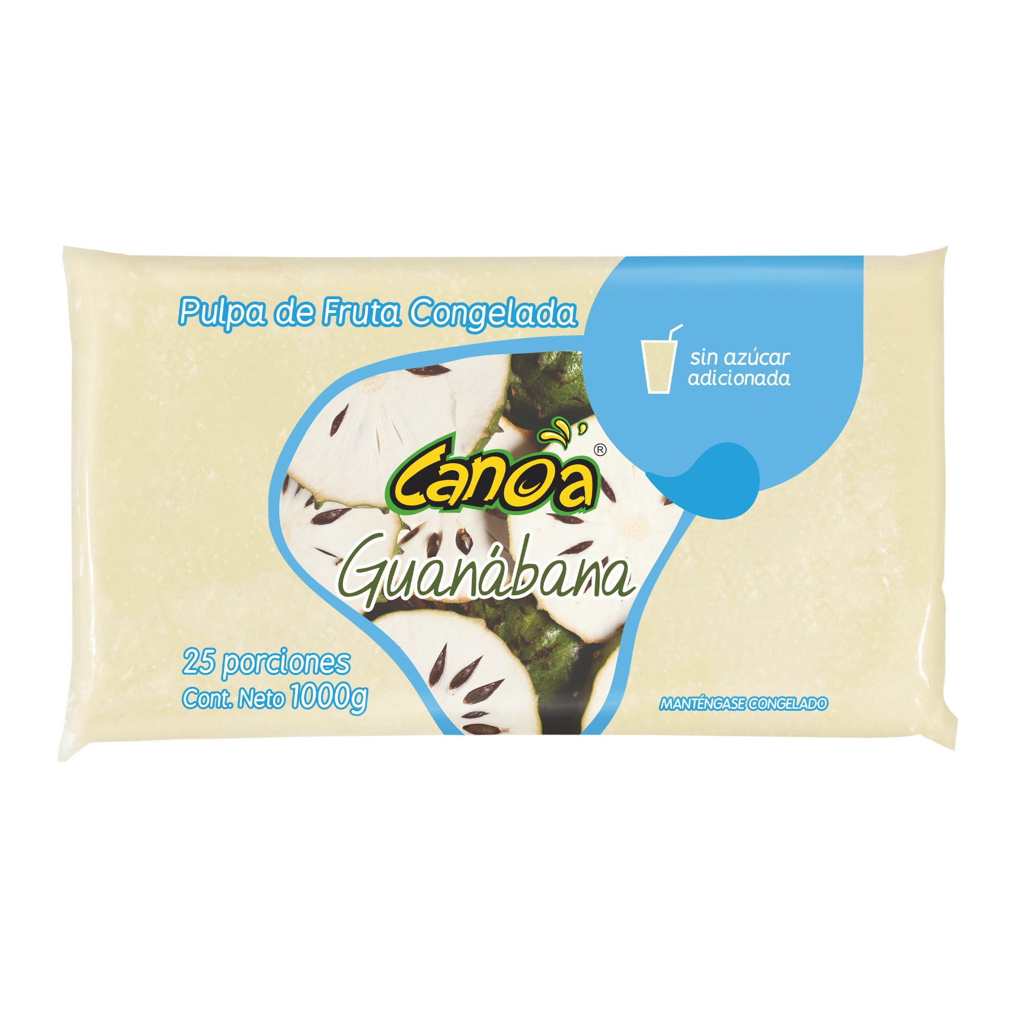 PULPA DE FRUTA CANOA GUANABANA 1000G