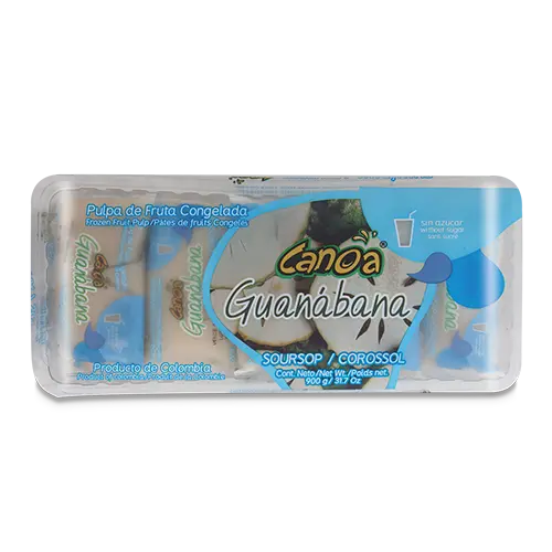 PULPA DE FRUTA CANOA GUANABANA BOLSA 90GX10U