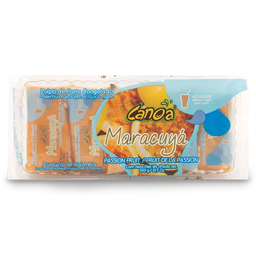 PULPA DE FRUTA CANOA MARACUYA BOLSA 90GX10U