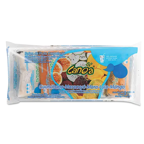 PULPA DE FRUTA CANOA SURTIDA BOLSA 90GX10U