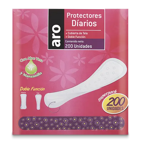 PROTECTOR ARO DIARIO DOBLE FUNCION 200U