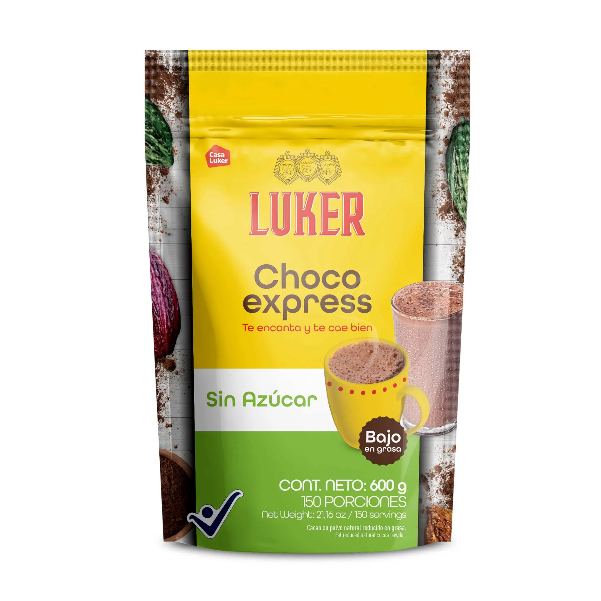 Bebida Polvo Chocoexpress Sin Azucar 600 g