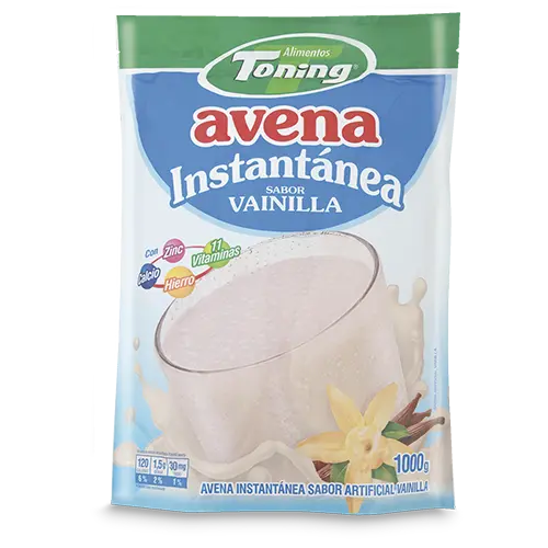 Avena Instantanea Toning Vainilla 1000 g