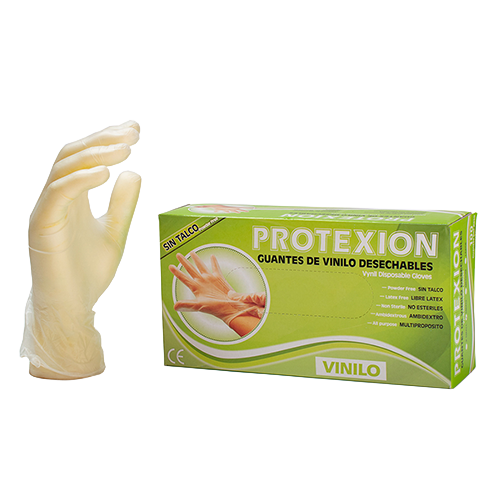 Guante Vinilo Protexion Talla S 100U
