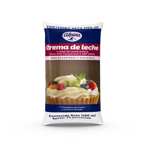 Crema De Leche Alpina Bolsa 1100 g
