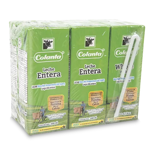 Leche Entera Colanta Uht Slim 200Mlx6U