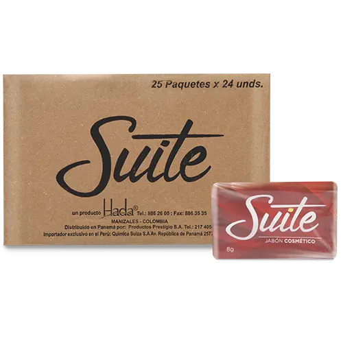 Jabon Barra Suite Cosmetico 8Gx24U