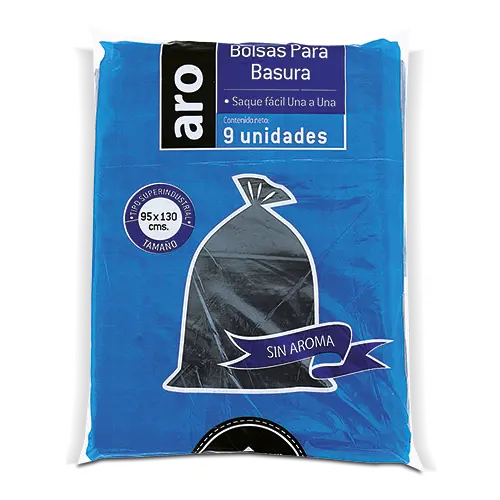 Bolsa De Basura Aro Superindustrial 95X130 Negra 9U