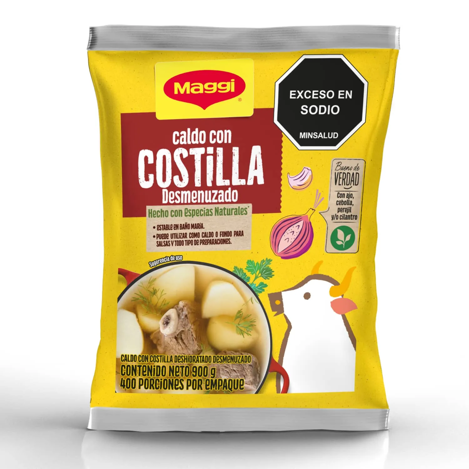 Caldo De Costilla Maggi Doble Gusto Bolsa 900 g