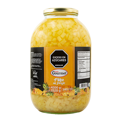 Piña En Trozos Gourmet Frasco 4200 g
