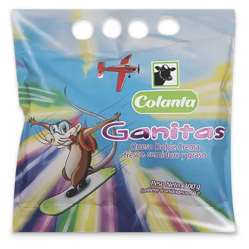 QUESO DOBLE CREMA COLANTA GANITAS 50GX6U