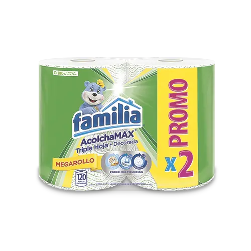 TOALLA DE COCINA FAMILIA ACOLCHADA X2U
