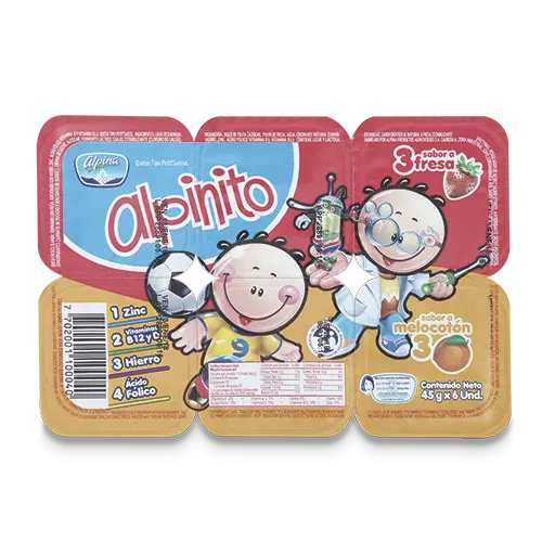 ALPINITO FRESA-MELOCOTON 45GX6U