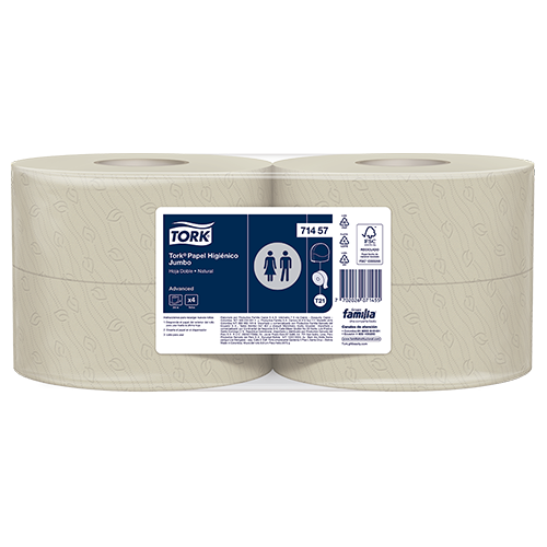 Tork® Papel Higienico Jumbo Nat Hd X 250 Mts