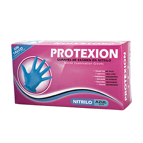 Guante Nitrilo Protexion Talla M 100U