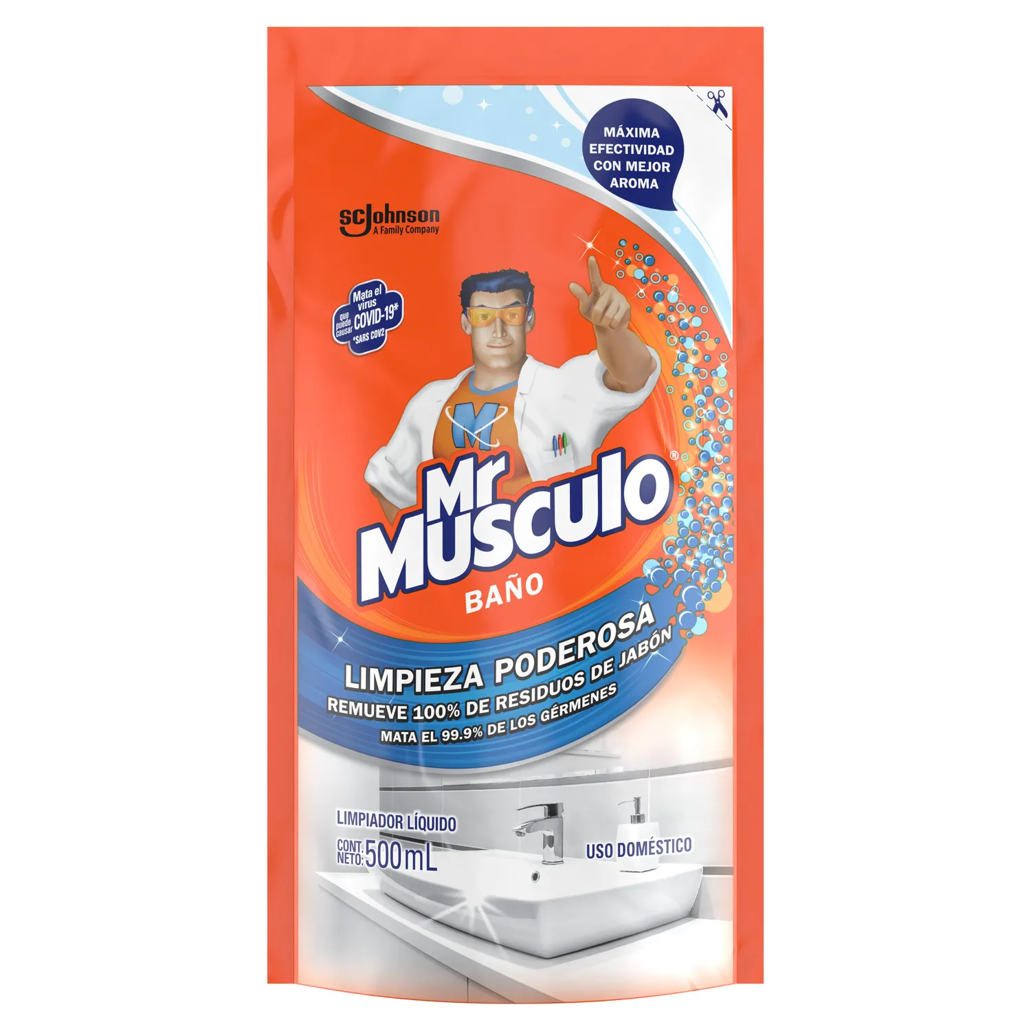LIMPIADOR DE BANO LIQUIDO MR MUSCULO 500ML